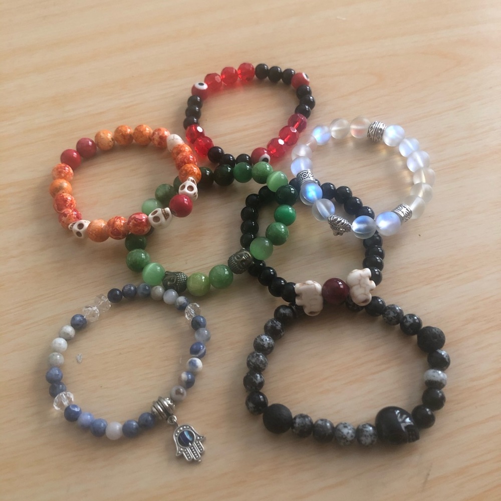 Hand made custom beaded bracelets